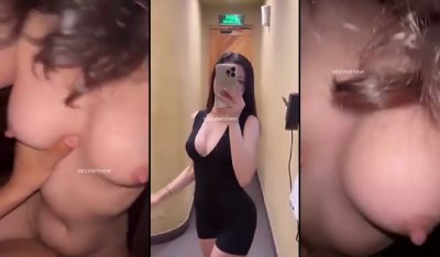 Hot Lê mi vú to tập chơi thú nhúng cực hăng